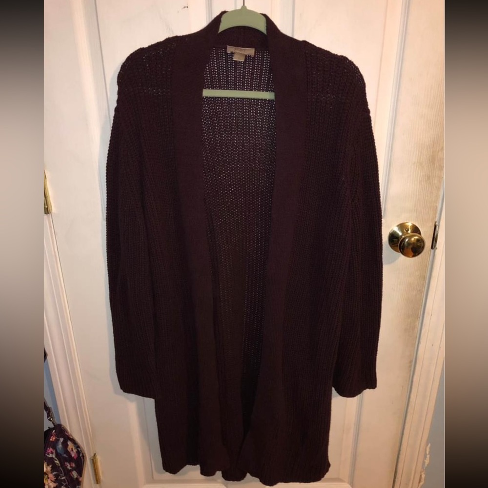 Women’s Loft long maroon sweater SIZE XL